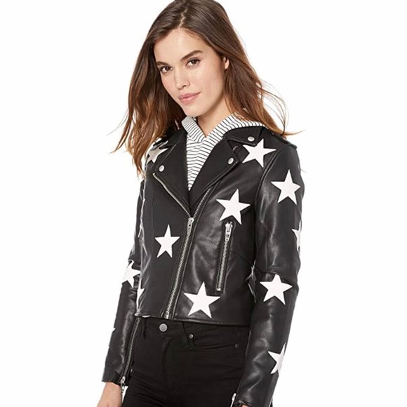 blank nyc star leather jacket